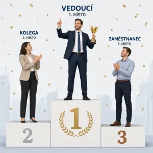 Vedoucí na prvnim miste
