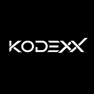Vytvoř mi logo KODEXX nejak to uprav hezky v bílé barvě do hezkého stylu