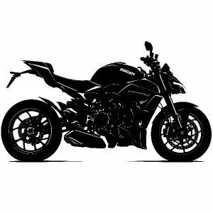 silueta motorky, ducati streetfighter2025