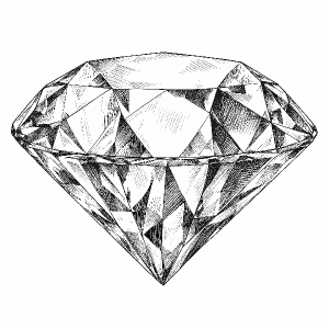Diamant, perokresba