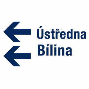 Šipky a název Ústředna Bílina
