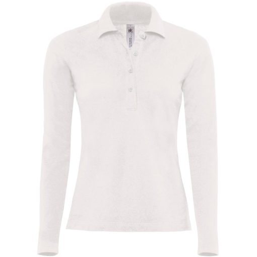 Dámské piqué polo s dlouhým rukávem B&C | Safran Pure LSL /women
