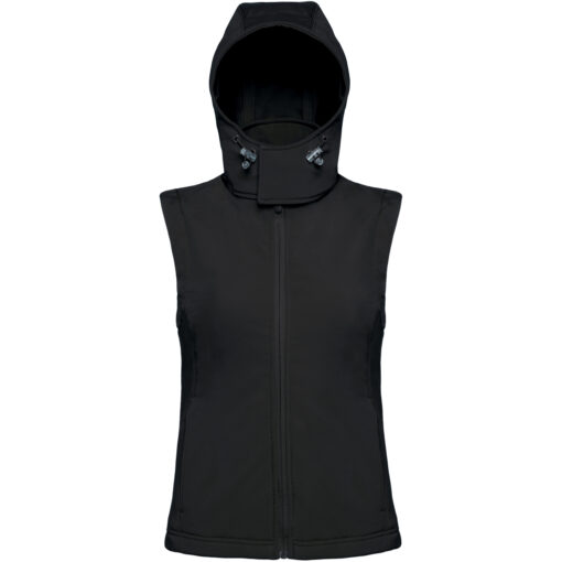 Dámská 3-vrstvá softhellová vesta B&C | Hooded Softshell Gilet /women