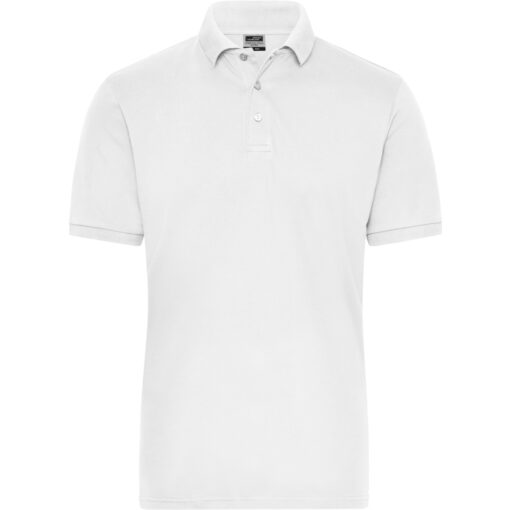Pánské pracovní elast. polo z bio bavlny - Solid Daiber | JN 1806