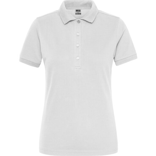 Dámské pracovní elast. polo z bio bavlny - Solid Daiber | JN 1805