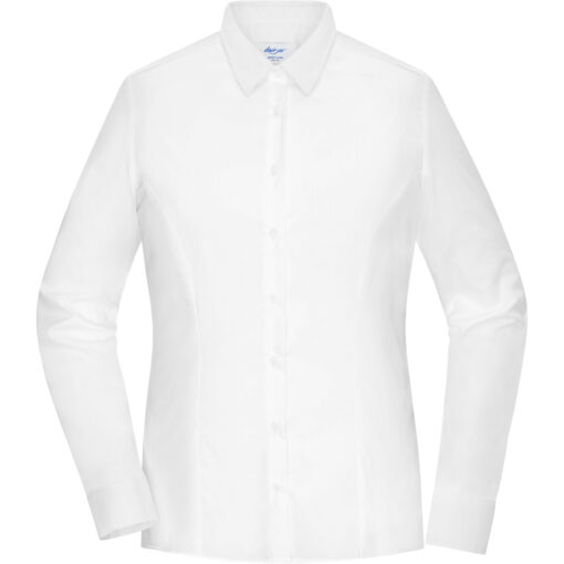 Popelínová halenka slim fit s dlouhým rukávem Daiber | JN 1371