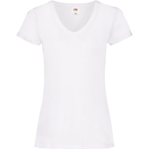 Dámské tričko s výstřihem do V F.O.L. | Lady-Fit Valueweight V-Neck T
