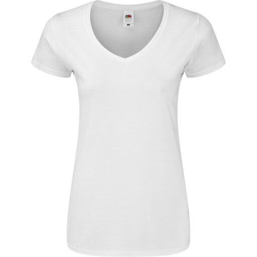 Dámské tričko s výstřihem do V F.O.L. | Lady-Fit Iconic 150 V-Neck T