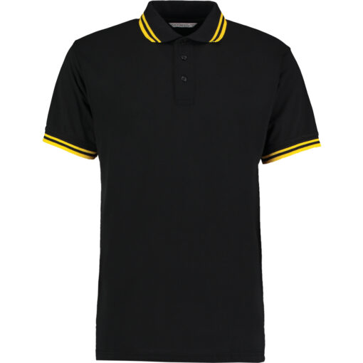 Pánské kontrastní piqué polo Kustom Kit | KK 409
