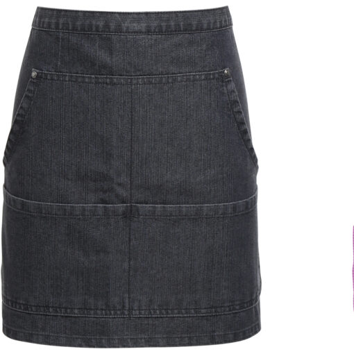 Denim zástěra do pasu krátká Premier | PR 125