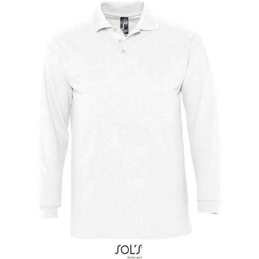 Piqué polo s dlouhým rukávem SOL'S | Winter II