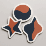 vlastní samolepky - tvar dle grafiky - ořez dle grafiky