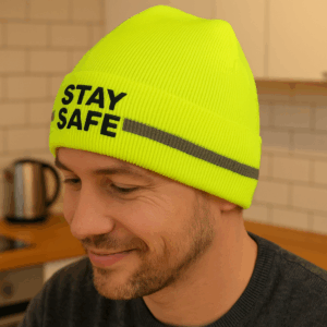 Bezpečnostní pletená čepice 3 Bezpečnostní pletená čepice - Obrázek 3