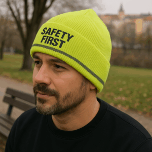 Bezpečnostní pletená čepice 4 Bezpečnostní pletená čepice - Obrázek 4